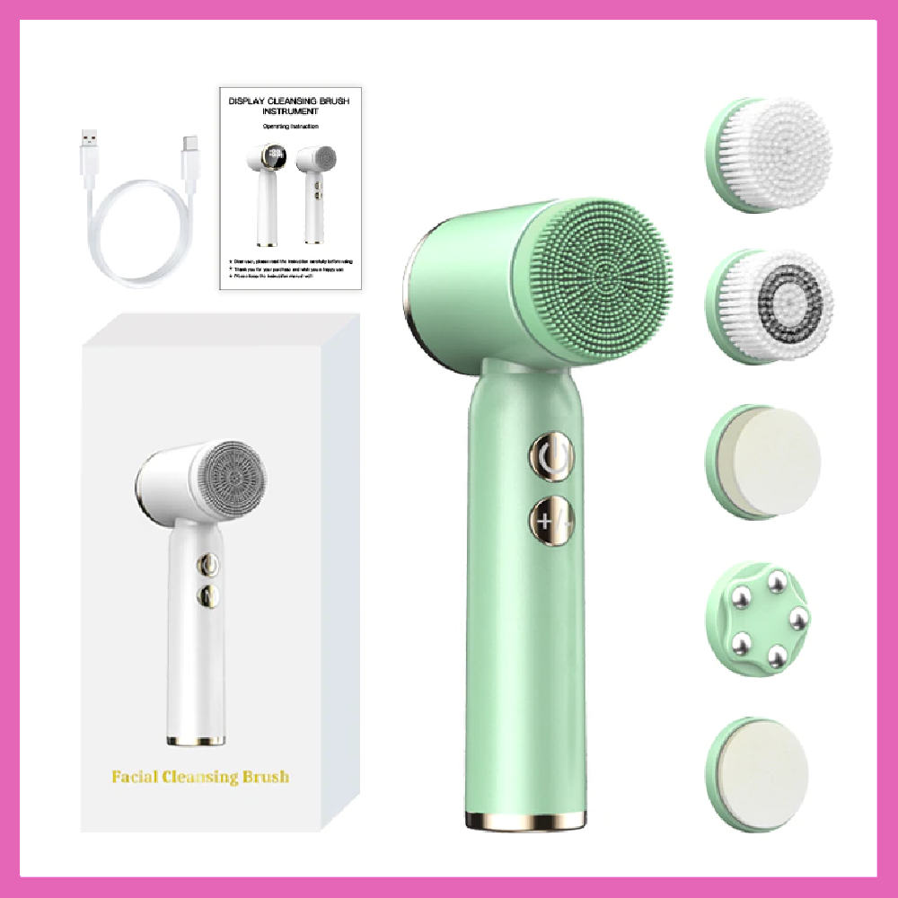 Features of ( 6-in-1 Electric Cleansing Brush )
