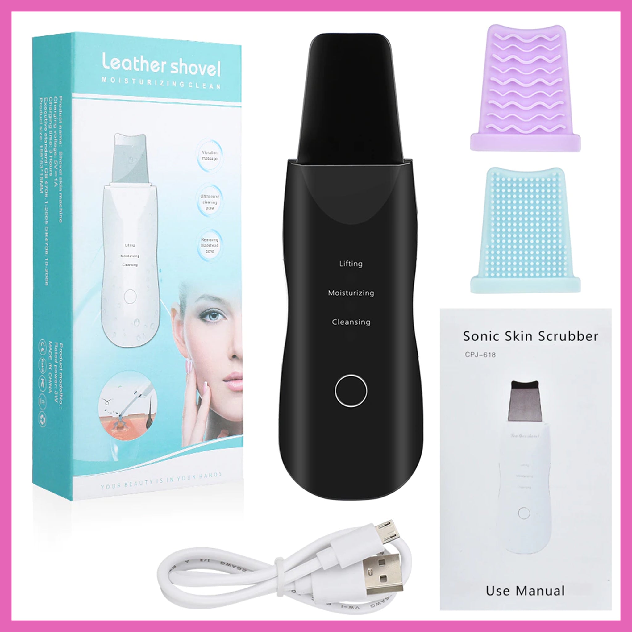 Features of ( Ultrasonic Skin Scrubber )